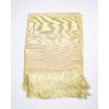 Aso Oke Silk Wrapper 100606 Light Gold