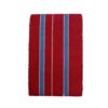Tiny Stripped Aso Oke 100037 Wine Red&Teal Blue